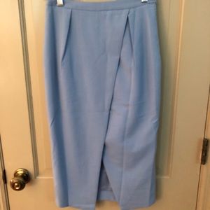 six•crisp•days front slit midi skirt